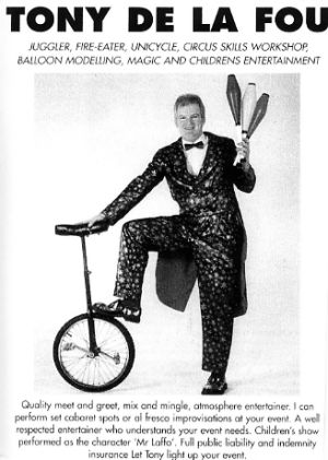 Jon Anton Presents...a large range of JUGGLERS available, from individual Artistes to Troupes of JUGGLERS. Suitable for Circus, Cabaret, Variety & Children's Entertainments.
